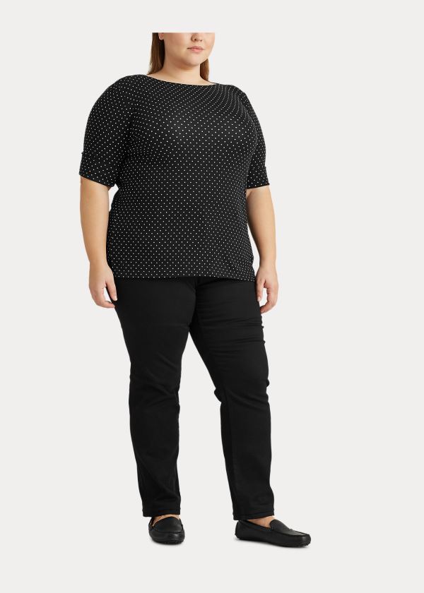 Top Ralph Lauren Polka-Dot Algodão-Blend Mulher 49357-WVTE